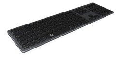 KeySonic Draadloos Bluetooth Toetsenbord voor Windows/MacOS/Android, Duitse QWERTY Layout, Zwart