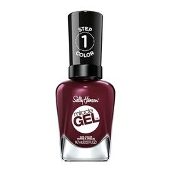 Sally Hansen Miracle Gel, Smalto in 2 Step, Lunga Tenura Fino a 14 Giorni, 480 Wine Stock, 14.7 ml (Confezione da 1)