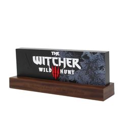 Neamedia The Character Company The Witcher III: Wild Hunt Logo Light, Official License, LED Mood Lamp for Living Room or Office, Compatible with Mobile, Xbox, PS5 and PC, Gift Idea