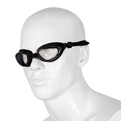 Nivia Eliminator Swimming Goggles for Men & Women (Black, One Size) | Material - Polycarbonate | Swim Goggles |Swim Goggles Mask | Anti Fog | UV Protection