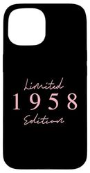 Limited Edition 1958 Birthday 1958 Born 1958 Vintage Case for iPhone 15