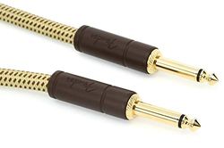 Fender® »DELUXE SERIES INSTRUMENT CABLE - TWEED« Gitaarkabel - Rechte Jack Plug - 7.5m - Kleur: Tweed