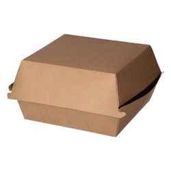 Caja De Cartoncillo Para Hamburguesa - 12 X 12 X 8 Cm