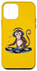 Custodia per iPhone 12 mini Monkey Dj cuffie divertenti scimmia per uomini, donne e bambini