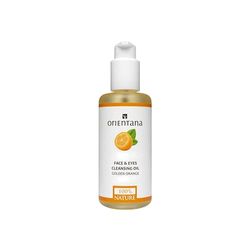 Orientana - Aceite Limpiador Natural Rostro y Ojos Naranja Dorada | Eliminación de maquillaje vegano 99.5% natural | Limpia suavemente | Efecto hidratante y regenerador - 150 ml