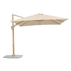 Schneider Rhodos Twist Loft, natuur, 300 x 300 cm vierkant, 672-95, frame aluminium/staal, bespanning polyester, 24,6 kg, naturel, Groß, Modern