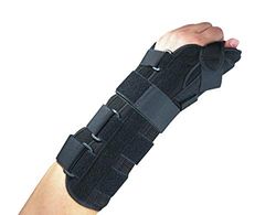 Rekordsan Immovilizador Pulgar Mano Muñeca Antebrazo Izquierdo Color Negro Talla 4-1 unidad