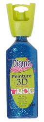 Diam's Vernice 3D per tutti i supporti, blu notte glitterato, 37 ml