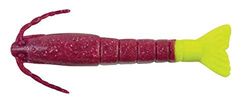 Berkley GSSHR3-CPC Gulp Alive Saltwater Shrimp Bait, Cajun Purple/Chartreuse, 3-inch by