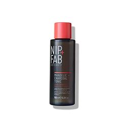 Nip + Fab Charcoal and Mandelic Acid Fix Tonic for Face with Witch Hazel and Allantoin Nourishing Facial Toner, 100 ml