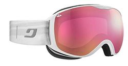 Julbo Pioneer Masque de Ski Femme, Blanc/Gris Wave, M