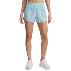 Under Armour UA Fly By 3'' Shorts Pantaloncini, Flusso/Flusso/Riflettente, M Donna