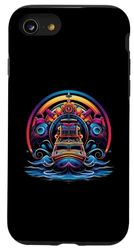 Custodia per iPhone SE (2020) / 7 / 8 Air Boat Capitano Airboat Airboating Pop Art