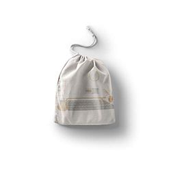 Bonamaison Printed Cotton Produce Bag with Drawstring, Reusable Grocery Bag, Biodegradable Eco-Friendly Bags, Travel Pouch, Sachet Bags, Shopping Bag, Eco Friendly, Foldable, Size: 20x30 Cm