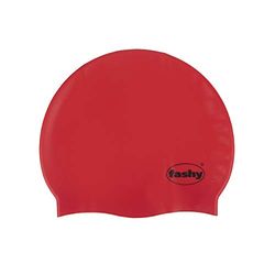 Fashy - Cuffia per Nuoto in Silicone, Rosso (Rosso), 1-Size