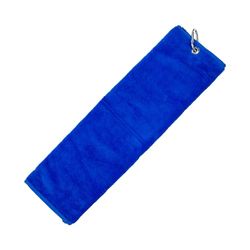 Longridge Luxury 3 Fold Golf Towel - Blue,