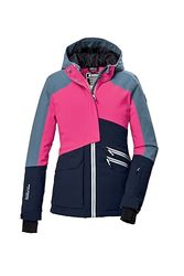 killtec Bambine e ragazze Giacca da sci/giacca funzionale con cappuccio e paraneve KSW 405 GRLS SKI JCKT, dunkelnavy, 152, 42092-000