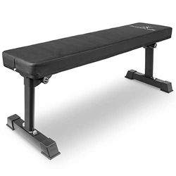 ProsourceFit Opvouwbare halterbank voor krachttraining en full-body workout voor thuis en sportschool fitness