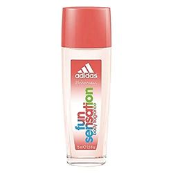 adidas Fun Sensation Natural Spray – parfymerad kroppsspray för kvinnor med fruktig doft – pH-hudvänlig – 1 x 75 ml