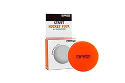 Base Street Puck Palet de Hockey Tous Les revêtements et températures I Enfants et Adultes I Rollers en Ligne et de Rue I Orange Unisexe, 7,5 cm