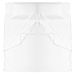 Cozysilk Sd001, Sacco a Pelo Unisex, Bianco, Double-71 x 87 inch