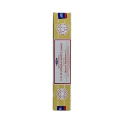 Nag Champa californiano Blanco Salvia Varillas de Incienso 15g Calidad de exportación Satya