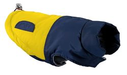 Best Friend - Regenjas Finland: hondenjas met gevoerde kraag, gatlijn en elastische beenafsluiting, ideaal voor koude dagen, ruglengte 35 cm