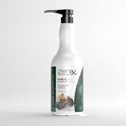 Zenix Garlic Hair Care Shampooing 1000 ml | Shampooing cheveux avec extrait d'ail | Cure réparatrice intense | Soin des cheveux sans sel pour femmes et hommes | Sarimsak Sampuan