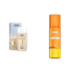 Fotoprotector ISDIN Fusion Water Color Light SPF 50, Protector Solar Facial + HydroOil SPF 30 - Protector solar corporal