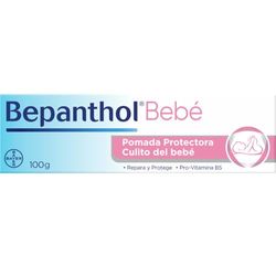Creme Culito Bebé - Bepanthol Pomada protetora com Pro-vitamina B5 - Creme para irritações - Fralda de creme - Creme para bebé recém-nascido - 100 g