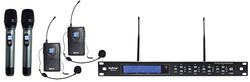 Kit 4 radiomicrofoni UHF - 2 palmari 2 lavalier