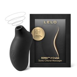 LELO SONA 2 Cruise Sonische Golvenstimulator, Waterdicht met Cruise Control voor Meer Plezier, Black