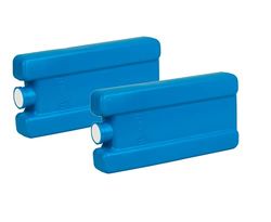 BranQ Home essential Lot de 2 sacs réfrigérants pour réfrigérateur touristique - 250 ml - Pour déjeuner, glacière et glacière - En plastique PP de qualité supérieure - Sans BPA - Bleu - 165 x 80 x 25