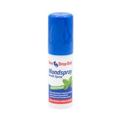 One Drop Only® Spray orale antibatterico – Set da 1 – Spray orale senza alcool con ingredienti naturali per alito fresco (1 x 15 ml)
