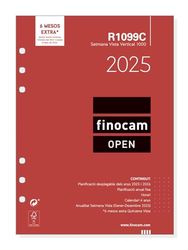 Finocam - Annual Open 2025 Weekly Vertical View Refill January 2025 - December 2025 (12 months) Catalan