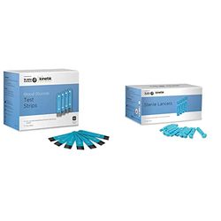Kinetik Wellbeing Blood Glucose Test Strips (Pack of 50) & Wellbeing Sterile Lancets (Pack of 200)