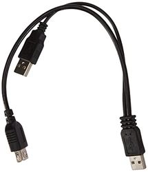 Premium Cord - Cavo di Alimentazione USB 2.0 a Y, A/m + A/F 0, 4 m + 0, 5 m