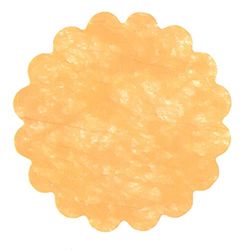 Zak 100 decoraties tnt stoflook Flower Poly Lab (Ø 24 cm), oranje
