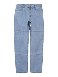 NAME IT Nlmizzatoknee DNM Dad Straight Pant broek voor jongens, blauw (light blue denim), 164 cm