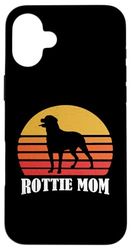 Funny Retro Vintage Sunset Rottweiler Lover Custodia per iPhone 16 Plus