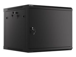 lanberg Armoire Murale Rack 19" 9U/600X600 Flat Pack AUTOENSAM Noir PTA Métallique