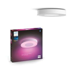 Philips Hue Infuse Plafondlamp - Duurzame LED Verlichting - Wit en Gekleurd licht - Wit - 42cm - Dimbaar - Verbind met Hue Bluetooth of Bridge - Werkt met Alexa en Google Home