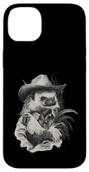 Country Cowboy Hedgehog Vintage Rodeo Cowgirl Western Texax Case for iPhone 14 Plus