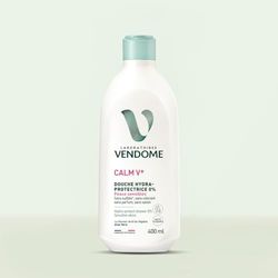 LABORATOIRES VENDôME - Calm V+ - Doccia Idrata Protettiva 0% - Gel Doccia Senza Sapone - Pulisce, Lenisce e Idrata - Arricchita in Aloe Vera - Senza Solfato, Colorante o Profumo - Pelle Sensibile