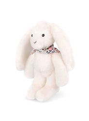 DOUDOU ET COMPAGNIE - Lapin Fleurette Blanc 25 cm – Peluche Doudou Ultra Douce avec Motif Fleuri – Idée Cadeau Naissance pour Filles et Garçons – Boîte Cadeau pour Offrir - DC4296