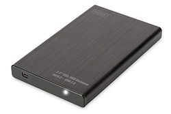 DIGITUS DA-71104 - Hardeschijfbehuizing SSD/HDD - 2,5" - USB 2.0 - SATA III - tot 2 TB - zwart,zwart.