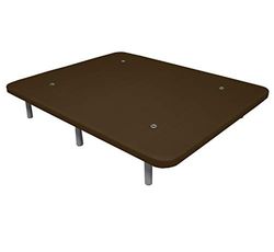 DUÉRMETE ONLINE Base imbottita 3D rinforzata, anti-rumore, con 5 barre di rinforzo, valvole di ventilazione, 6 gambe di altezza 35 cm, 5 bar, cioccolato, 80 x 190 cm