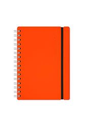 Vacavaliente Cuaderno de Cuero Reciclado - Naranja