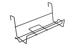 SAUVIC Zwart Ondersteuning voor Vensterdoos 60X18 cm, 60x18x23 cm