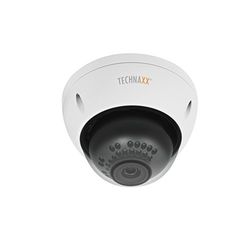 Technaxx Germany WiFi IP Dome Camera FullHD 1080P Wireless Home Security Outdoor Camera Monitor with Motion Detection IR Night Vision TX-66